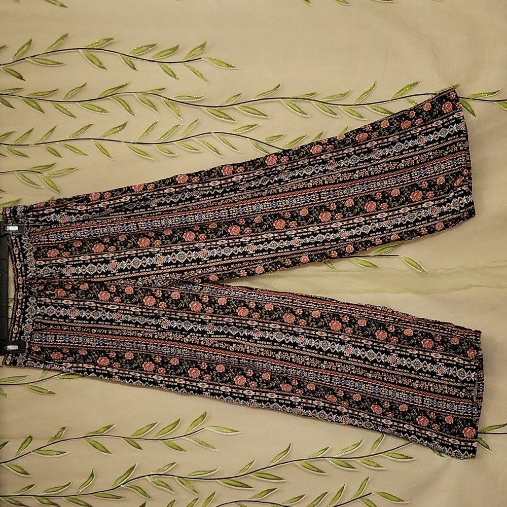 NWOT Joe Benbasset Elastic Wide Leg Pink Bohemian Pants